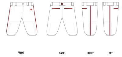 Lubbock Raiders Custom Knicker Baseball Pant #BP52b