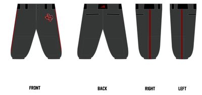 Lubbock Raiders Custom Knicker Baseball Pant #BP51b
