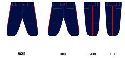 DC Blast Custom Knicker Baseball Pant #BP4