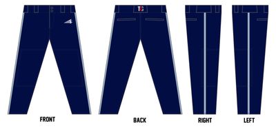 TNG Prospects Custom Athletic Cut Baseball Pants #BP13B