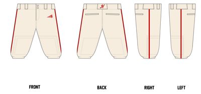 Hingham Baseball Custom Knicker Baseball Pants #BP13C
