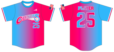Columbia County Cannons Custom HexaFlex Baseball Jersey #J1B