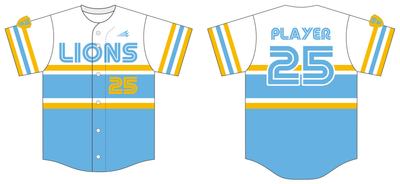 New Braunfels Lions Baseball Club Custom HexaFlex Baseball Jersey #J2C