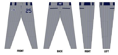716 Patriots Custom ProFit Baseball Pant #BP18c