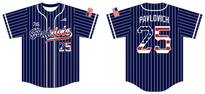 716 Patriots Custom NanoDri Baseball Jersey #J9f