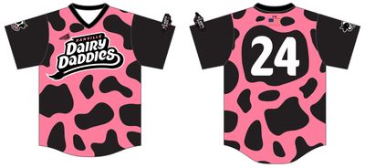 Danville Dairy Daddies Custom NanoDri Baseball Jersey #J2