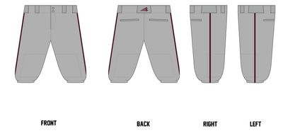 Ohio Hitmen Custom Knicker Baseball Pant #BP12