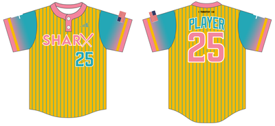 Chiville Sharx Custom HexaFlex Baseball Jersey #J1C