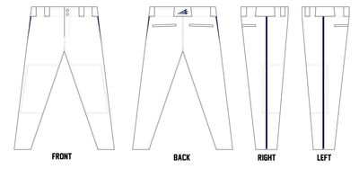 Burrell Bucs Custom Athletic Baseball Pant #BP1B