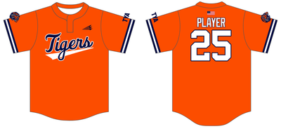 TYA Tigers Custom NanoDri Baseball Jersey #J1B