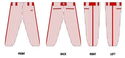 Clinton Dirt Devils Custom Fastpitch Pants #FP1
