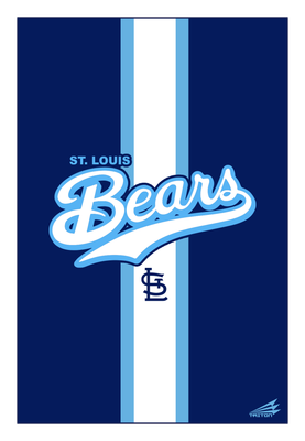 St. Louis Bears Custom 4'x6' Blanket #BLK1