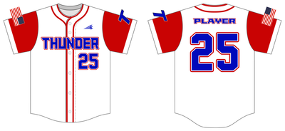MILITARY FLAG Troy Thunder Custom NanoDri Baseball Jersey #J7D