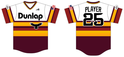 Dunlap Eagles Custom NanoDri Baseball Jersey #J6C
