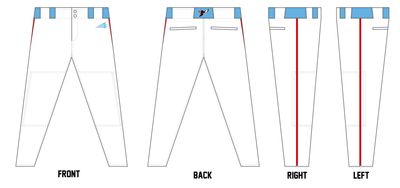 Arkansas Hornets Custom Athletic Baseball Pant #BP3C