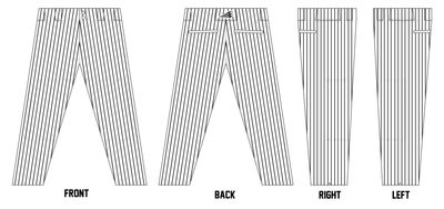 Georgetown Mavericks Custom Pro-Fit Baseball Pants #BP4D