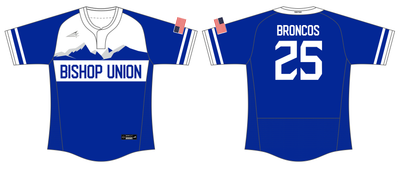 Bishop Union High School Custom SpdFlex Baseball Jersey #J1