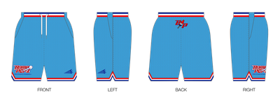 Bomb Popz Custom Retro Mesh Shorts #MS2B