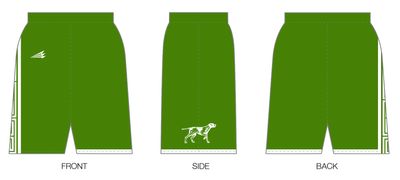 Van Buren Pointers Custom HexaFlex MID Basketball Shorts #BS5C