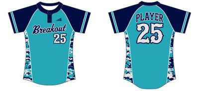 Botetourt Breakout Custom Nanodri Softball Jersey #J5