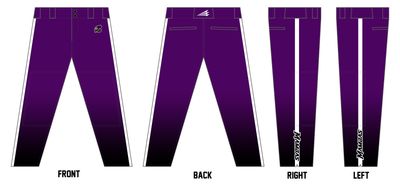 Midwest Mambas Custom Pro-Fit Baseball Pants #BP4D