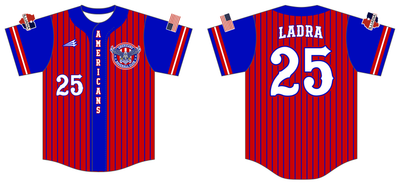 Americans Baseball Club Custom NanoDri Baseball Jersey #J1c