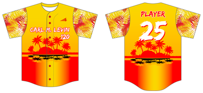 USS CARL M. LEVIN Custom HexaFlex Baseball Jersey #J2H