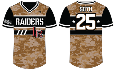 Lubbock Raiders Custom HexaFlex Baseball Jersey #J50b