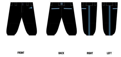 St. Clair Diamond Kings Custom Knicker Baseball Pant #BP3BK