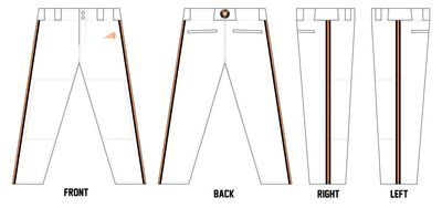 Mission Baseball Custom Athletic Cut Baseball Pants #BP3D