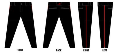 Parkersburg Travel Baseball Custom Athletic Baseball Pant #BP1
