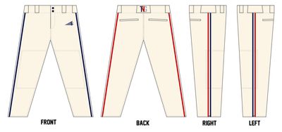 TNG Prospects Custom Athletic Cut Baseball Pants #BP21A