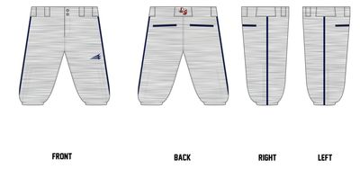 Lonestars (Garza) Custom Knicker Baseball Pants #BP4B