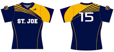 St. Joe Boys Rugby Custom V-Neck Polo QuadFlex Jersey #J4