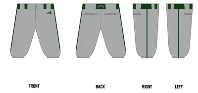 Valpo Stars Custom Knicker Baseball Pant #BP2BK