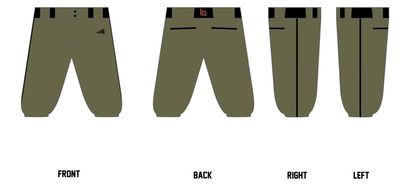 Lubbock Raiders Custom Knicker Baseball Pant #BP53