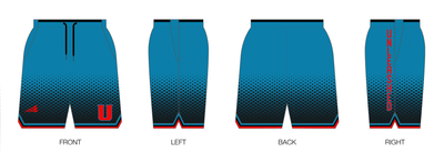 Unleashed Athletics Custom Retro Mesh Shorts #MS2