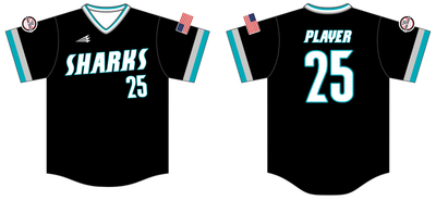 Columbus Sharks Custom HexaFlex Baseball Jersey #J2C