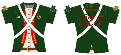 Green Mountain Boys Custom Insert QuadFlex Rugby Jersey #J9b