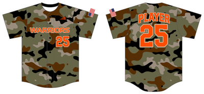 Warriors Custom HexaFlex Baseball Jersey #J5C