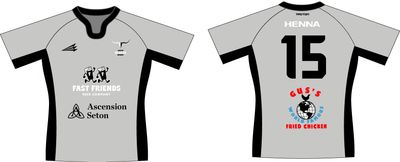 Austin Blacks Rugby Custom QuadFlex Jersey #J1g