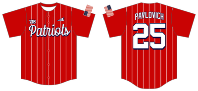 716 Patriots Custom NanoDri Baseball Jersey #J11a
