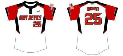 Dirt Devils Custom Hexaflex Softball Jersey #J6A