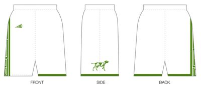 Van Buren Pointers Custom HexaFlex MID Basketball Shorts #BS5D