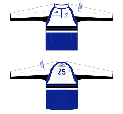Sabers Varsity Custom Longsleeve Cage Jacket #LCC1