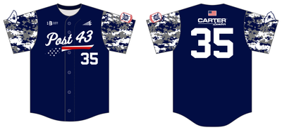 Fort Mill Post 43 American Legion Custom HexaFlex Baseball Jersey #J6