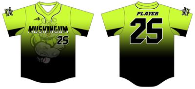 Muskingum County Underdogs Custom *NEON* HexaFlex Baseball Jersey #J2B