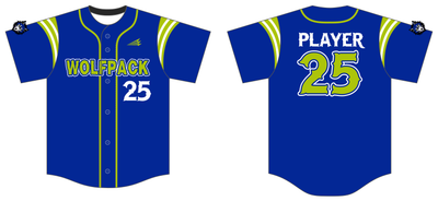 JDS Wolfpack Custom NanoDri Baseball Jersey #J2