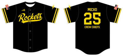Rocketeers Custom NanoDri Baseball Jersey #J1c