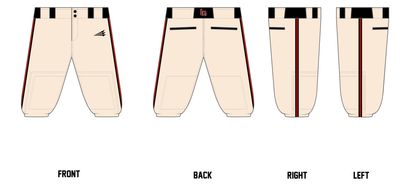 Lubbock Raiders Custom Knicker Baseball Pant #BP59c